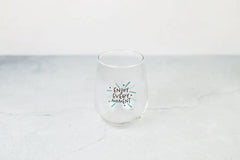 Lizush Trio Spa Gift Basket And Self Care Gifts For Women With Wine Glass, Candle, Grapefruit Body scrub, Eye Mask - Enjoy Every Moment - 4 Piece Set