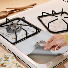 4PC Gas Stove Protector Cover Liner Kitchen Accessories