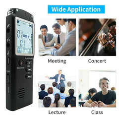 32GB Voice Activated Mini Digital Audio Recorder – MP3 & WAV Dictaphone