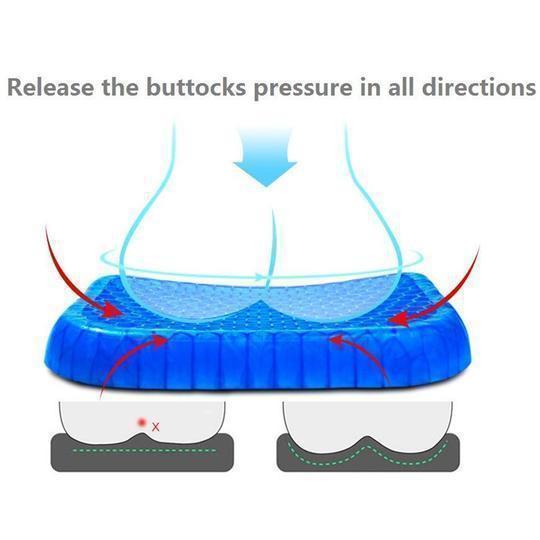 Ergonomic Silicone Gel Seat Cushion – Comfort Support Pad