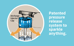 qarbo CLASSIC - Sparkling Water Maker and Fruit Infuser - Chrome