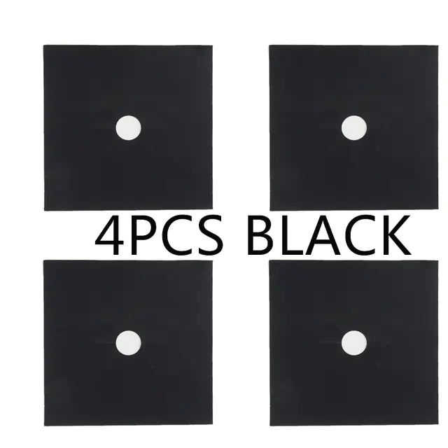 4PC Gas Stove Protector Cover Liner Kitchen Accessories