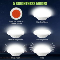 Rechargeable 60 LED Outdoor Camping Tent Light – USB & Solar Lantern